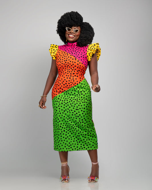 YARI POLKADOT DRESS