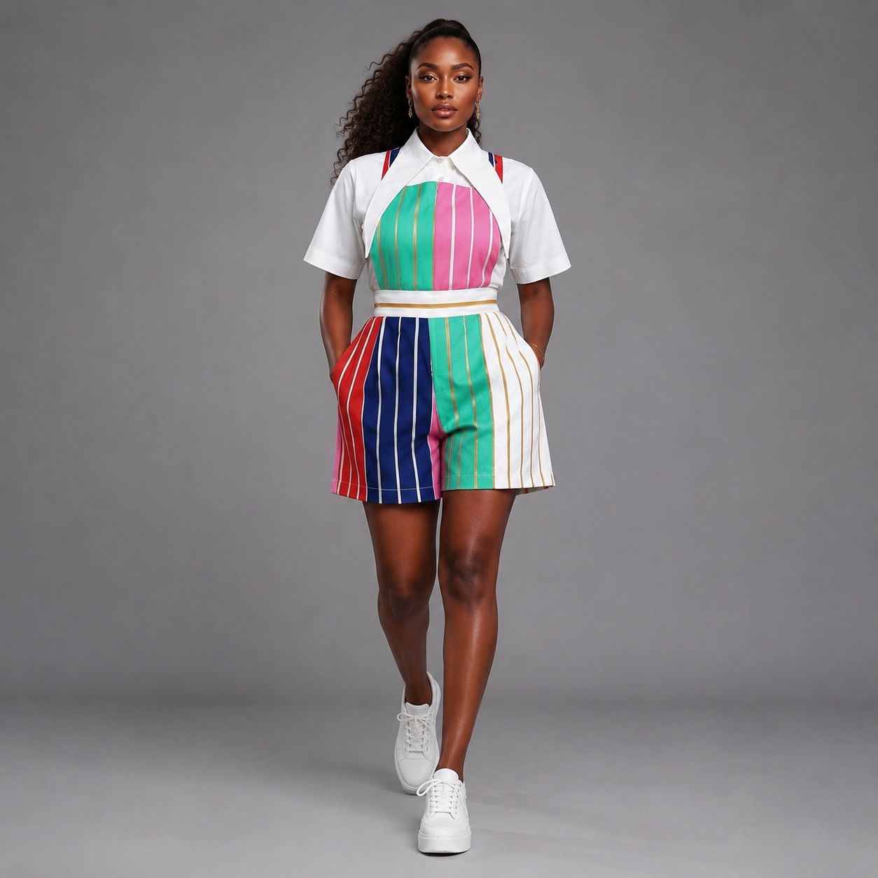 LUMI SHIRT & DUNGAREE SET